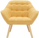 Vente-unique Fauteuil CASERTA mosterdgeel