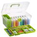 Solidchoice - Boîte à outils portable pour artistes - Boîte de rangement multifonctionnelle avec compartiments