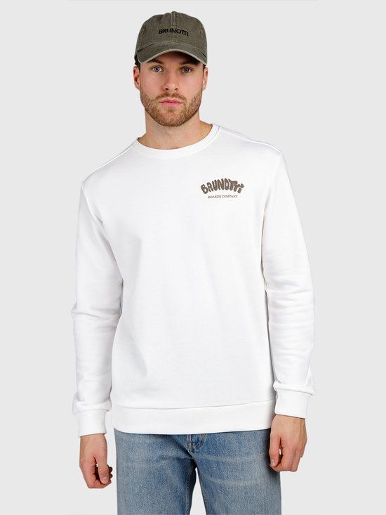 Brunotti Bronson Sweater Snow Heren 100% Katoen Regular Fit M