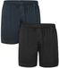 Schiesser Boxershorts set van 2 jersey petrol - Multipacks boxershorts Heren Onderbroek - zwart, blauw