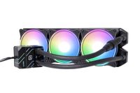 Alphacool Eisbaer Pro Aurora 360 All-in-one liquid cooler Processor 12 cm Black, White