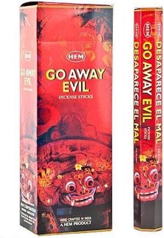 HEM Wierook Go Away Evil (6 pakjes) - Wierookstokje