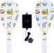 Angel Toys Jokari Set Zomerprint – Houten Bats met Rubber Bal en Elastiek op Base – Reactie- en Strandspel – Buitenspel voor Enfants et Adultes