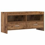 vidaXL TV-kast 100 x 33 x 47 cm Oud hout Bewerkt hout