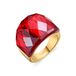 Luxenter Rode ring maat 14 met Onix Hydrothermal Quartz afgewerkt in 18k geelgoud - Fadino