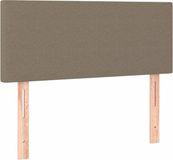 vidaXL Hoofdbord - Tissu - Taupe - 100x5x78/88 cm