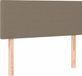 vidaXL Hoofdbord - Tissu - Taupe - 100x5x78/88 cm