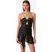 IRO Paris Nikki Noir/or Taille : L | Robes Mini Outlet | Femme | Le Noir