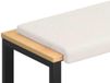 vidaXL Coussin de banc Sherpa Tissu Crème