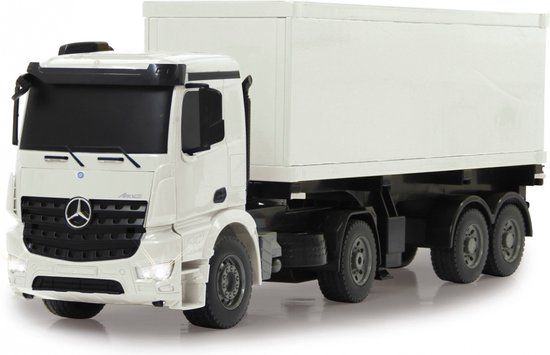 Jamara 1:20 RC Vrachtwagen Mercedes-Benz Arocs met Container Trailer - Wit