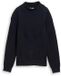 Tom Tailor - Losvallende gebreide trui met opstaande kraag - Maat XS - sky captain blue