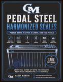 Pedal Steel Harmonized Scales: Pedals Down, F Lever, E Lower, and B&C Pedals for E9th Tuning