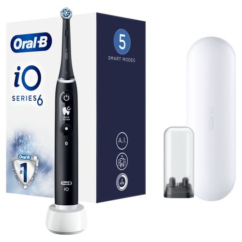 Oral-B iO 6 Elektrische Tandenborstel - Zwart - Voor Volwassenen - Oscillerend