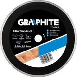 GRAPHITE Volledige Diamantschijf - 250mm - Voor Keramische Materialen