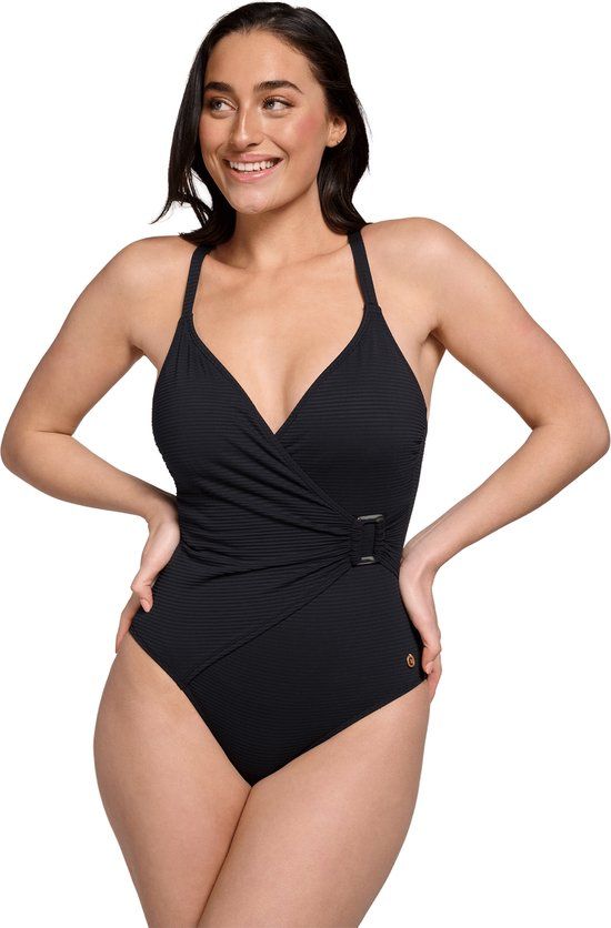 ten Cate Beach Ten Cate Badpak Buckle Padded Zwart Dames Maat 40
