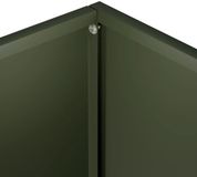 vidaXL Plantenbak - Olijfgroen - 50 x 20 x 75 cm - Koudgewalst staal