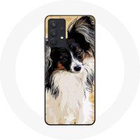Maniacase Samsung Galaxy A32 5G Hoesje Continentale Vlinderhond Hondenras