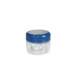 MASTRAD - Handmatige mini-hakmolen - 30 seconden - 170 ml - Hakken, snijden en mixen - Uien, knoflook, sjalotten, kruiden - 3 dubbelzijdige messen - Afneembare messen - Blauw