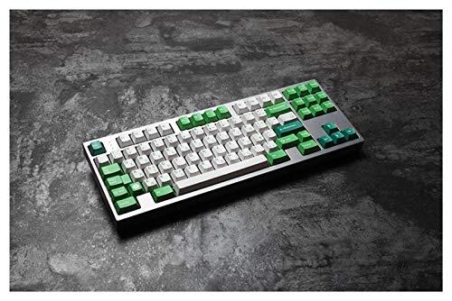 FANGCHENG Keycaps Set Keycap Dye Sub Keycap Set PBT Plastic Green Layout Royal Typewriter