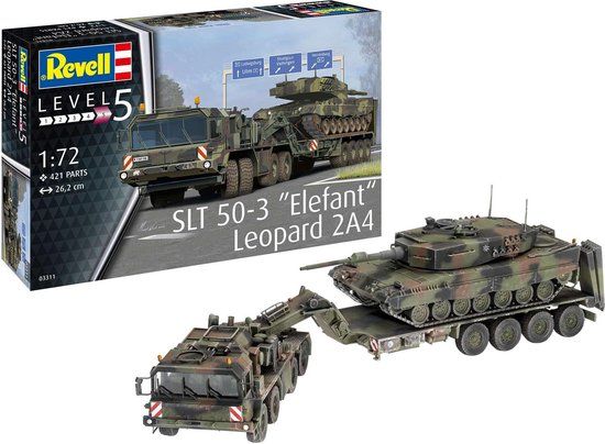 Revell 1:72 SLT 50-3 "Elefant" + Leopard 2A4 Model Kit