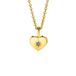 Zinzi JUNI hanger 12mm gold plated hart geboortesteen licht amethist zirconia (zonder collier)