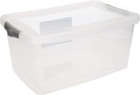 Hega Hogar Opbergbox - Transparant - 9 liter - Kunststof - 37 x 24 x 16 cm