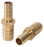 Laiton Laiton verlengkoker met haak, recht, 14x10mm, 2 stuks