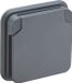 PolkaHome Colette Buitenstopcontact Grijs IP55