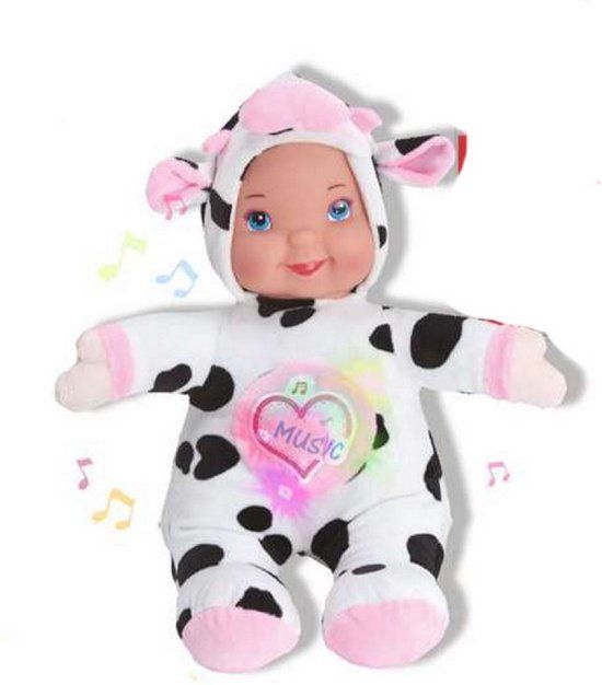 4KidsOnly Reig Babypop Reig Koe 35 cm Muzikale Knuffel