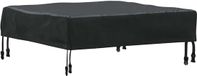 vidaXL Tafeldekking 62 x 62 x 15 cm Vierkant Waterdicht Zwart