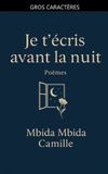 Je Libri GmbH Je t'écris avant la nuit Paperback