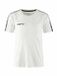 Craft Kinder Sportshirt Squad 2.0 Contrast Jersey Jr 1912727 - White - 146/152