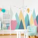 Muurstickers Colorika Muurstickers Kinderen Decoratie Babykamer Scandinavische Bergen H40 x L60 cm