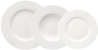 Merkloos / Sans marque Wan GmbH Servies Set - Borden Set - Dagelijks Gebruik - Premium Porselein - 12 Delig - Wit