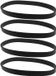 Allecto Courroie d'entraînement en caoutchouc - Compatible avec Hoover 91LA1702 - 350mm Circonférence - 12.6mm Largeur - Noir