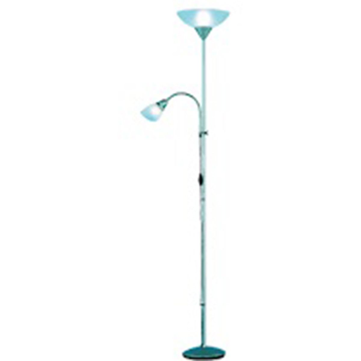 BES LED Trion Erza Vloerlamp - E27 - Rond - Mat Titaan - Aluminium - 180cm