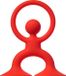 Moluk NOOGI Rood, Educatief spel, Rubber, 0+