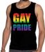 Bellatio Decorations Shoppartners Bv Gay Pride Tanktop Zwart Heren XL