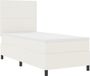 vidaXL LED Boxspring Crème en Wit 80 x 200 cm