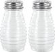 Home Deco Factory Peper en Zoutstrooier - 2x - glas - 80 ml - transparant