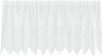 vidaXL Kantgordijn wit 100 x 300 cm polyester