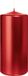 Wiedemann Bougie cylindrique/bougie pilier - rouge métallisé - 15 x 7 cm - 63 heures de combustion