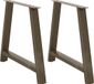 Pieds de table 2 pcs forme A 100x(72-73) cm acier
