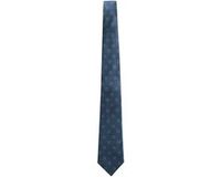 Next - Heren - Signature zijden geometrische stropdas - Blauw