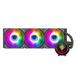 Yeyian PC Gaming Series CPU-vloeistofkoelsysteem voor stille desktopcomputers | 3 x 360 mm RGB-ventilatoren | 2000 tpm | (Nieuw 2023)