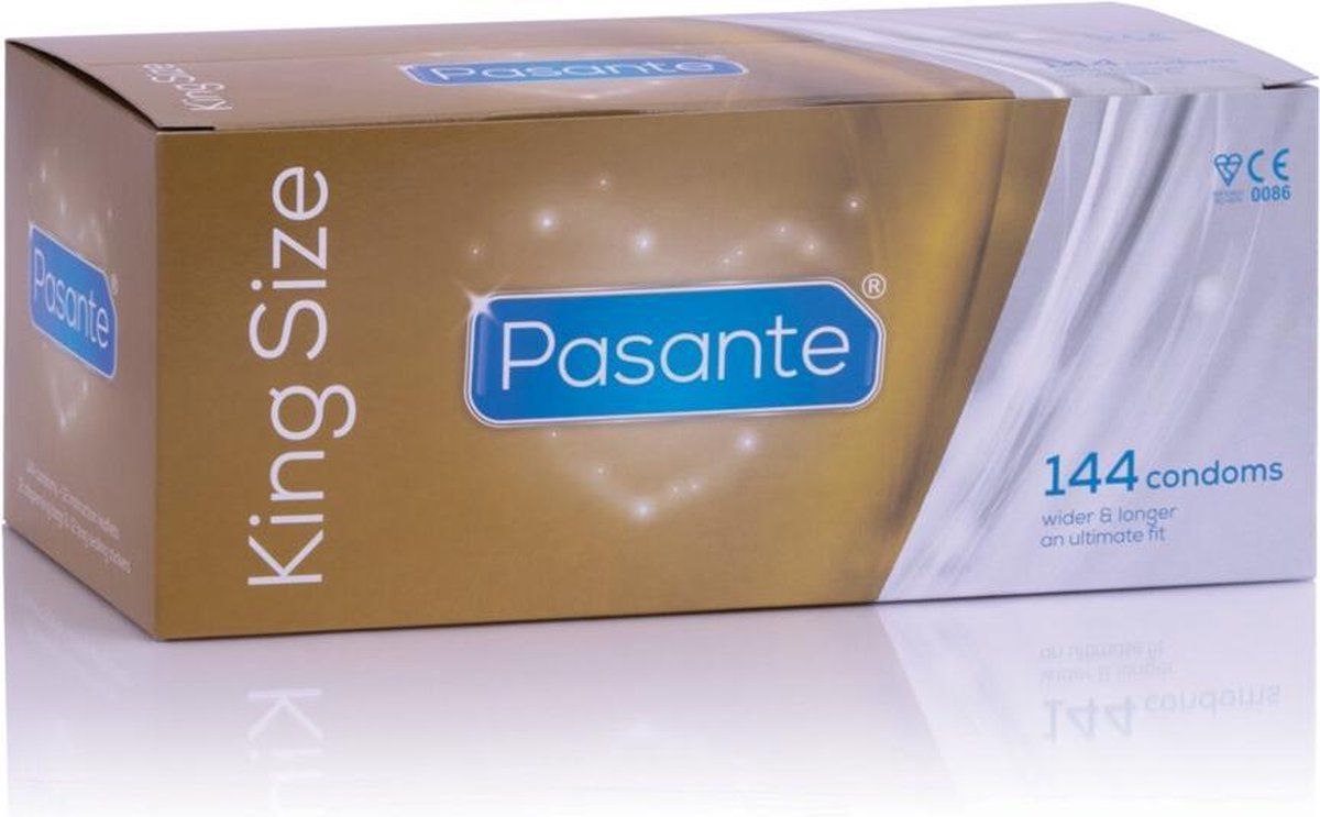 Pasante King Size condooms 144st - Transparant