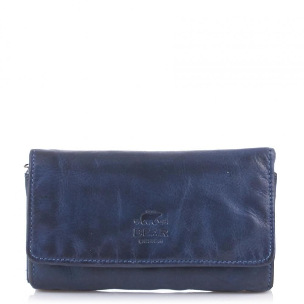 Bear Design Damesportemonnee Overslag CL9918 blauw