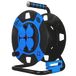 REV Kabelhaspel zonder kabel, IP44, outdoor, 4 stopcontacten, draadloos, blauw