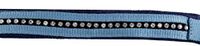 HKM Crystal zacht onderlegd Halster set met karabijn Petrol/Navy Pony