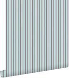 ESTAHome Behang Strepen Blauw en Rood - 50 x 900 cm